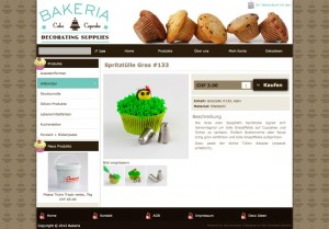 Bakeria: A great looking and clean product information page