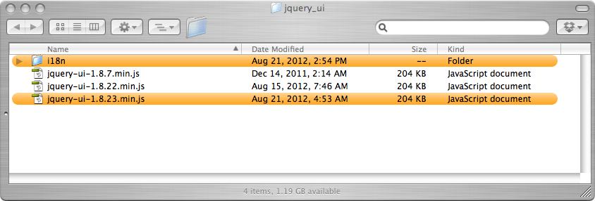 Drastisch gesmolten Interactie Update the jQuery UI version of your store | mini template system